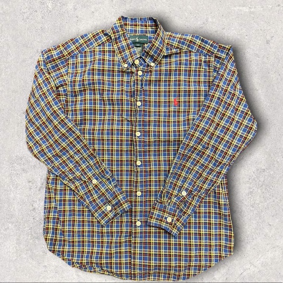 ⬇️ Boy’s Ralph Lauren Plaid Button Down Bundle, Medium - Picture 8 of 12